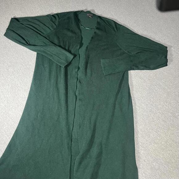 Worthington Women's Size MT Green Open Front Cardigan Sweater RN: 108357 - Picture 1 of 8